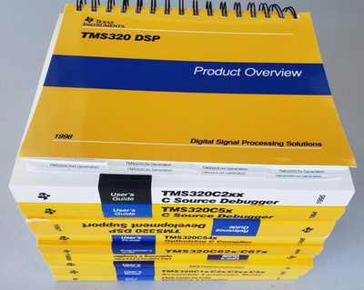 TI Texas Instruments TMS320 DSP Manual Lot 9pc User's Guides Compiler 1994-99