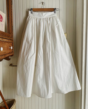 Jesse Kamm | Ranch Skirt | Size S | White / Salt