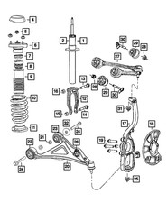 Genuine Mopar Front Coil Spring Right 5181609AB