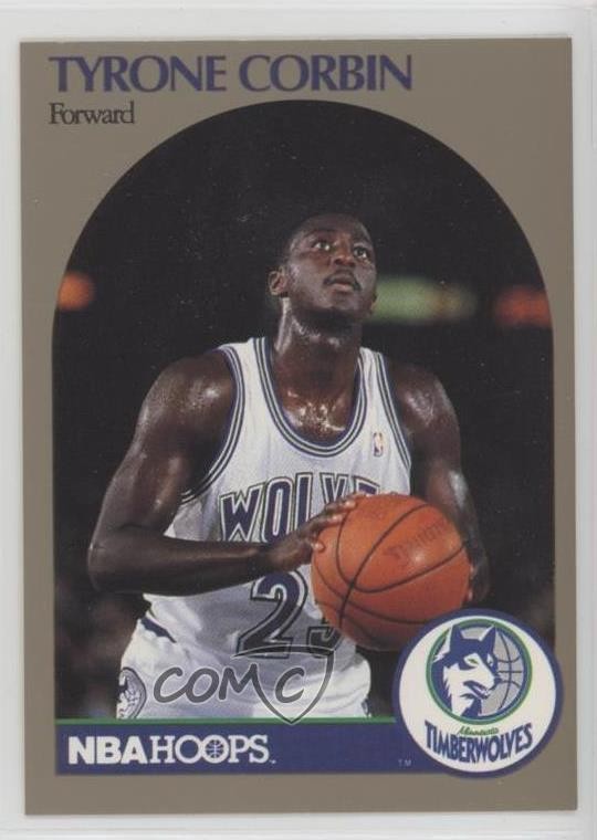 1990-91 NBA Hoops 100 Superstars Tyrone Corbin #59 0w8
