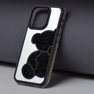 Schutzhülle  Silikon Case Cover V79 für Apple Iphone 15 Pro / Glitzer