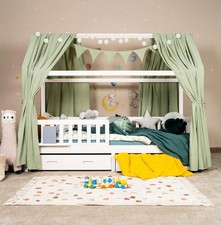 Alavya Home Ensemble Décoratif Chambre Bébé - 2 Ciels de Lit Mousseline Bio