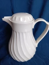 Vintage Salter Connoiserve Hot and Cold Swirl Carafe With Twist On Lid