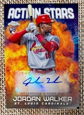 2023 Topps Chrome Update Jordan Walker RC #23/25 Action Stars Autographs Orange