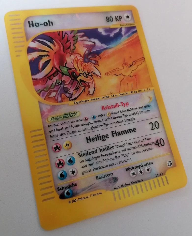 Pokémon Karte Ho-Oh 11/12 Boxtopper Skyridge Holo deutsch Near Mint - Bild 3 von 4