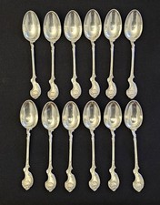 12 cuillères à café moka CHRISTOFLE métal argenté couvert 12,5cm