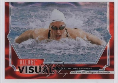 2025 Upper Deck Allure SE Visual Storytelling Molten Red 15/199 Alex Walsh 6kv