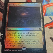 Magic The Gathering Sundown Pass Foil Rare Land Innistrad Remastered 286 EN