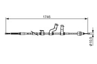 Bosch Bremsseil 1987482572
