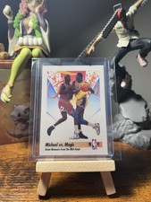 1991 Skybox #333 Michael Jordan Vs Magic Johnson Basketball Card