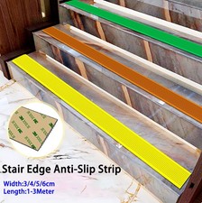 PVC Stair Edge Anti-Slip Strip Trim Self Adhesive Flexible Protector Strip 3-6cm