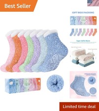 Ultimate Cozy Fuzzy Socks with Non-Slip Grips - Perfect for Winter Gifting