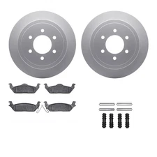 WDWH1-54075 R1 Concepts 2-Wheel Set Brake Disc and Pad Kits Rear for Mark LT