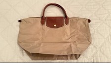Longchamp Handtasche M le Pliage Original Beige. Good Condition