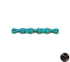 KMC X11 AURORA GREEN 118-link Aurora Green 11-speed Bicycle Chain KMC-X11-A.GRN