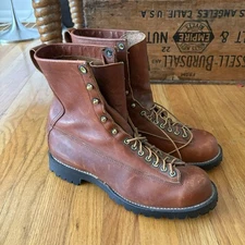 RARE 60s 70s Vintage Danner Style 775 Leather Hiking Boots Men's 10.5D NOS Mint