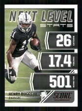 2021 Score Next Level Stats #NL25 Henry Ruggs III Las Vegas Raiders TW6113