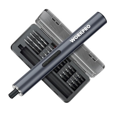 WORKPRO Mini Electric Screwdriver 20 in 1 Electric Precision Screwdriver S2 Bits
