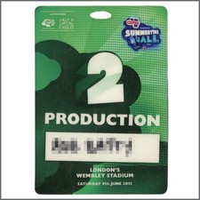 Coldplay Ed Sheeran Capital FM Summertime Ball 2012 Production Pass (UK)