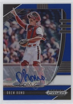 2020 Panini Prizm Draft Picks Blue Prizm Auto 21/60 Drew Romo #PDP35 Auto 0ud4