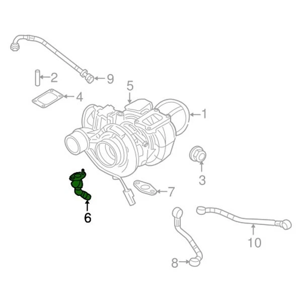 For Ram 2500 2011-2018 Mopar 68005450AA Engine Oil Return Tube Foto 4 de 4