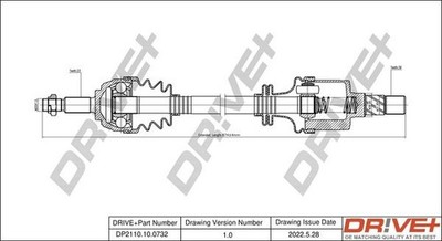 Dr!ve+ Antriebswelle DP2110.10.0732 für RENAULT