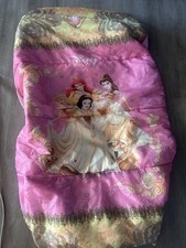 Crib/toddler Bed Fitted Sheet  Sleeping Bag Pink Disney Princess Zip Linens