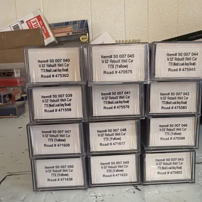 Atlas Master Line New N Scale TTX  53' Rebuilt Well Car Lot Of 12