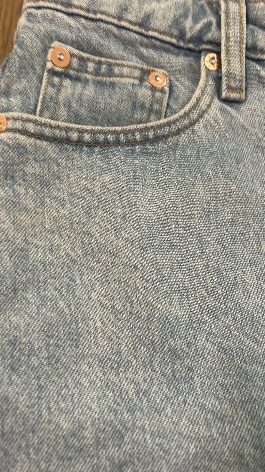 FILA Weekday Rowe pantaloncino donna cotone biologico blu denim taglio taglia 26