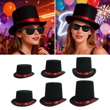 Wizard's top hat costume, stage performance, butler formal tuxedo hat for