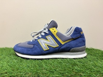 Size 8.5 - New Balance 574 US574M1 custom NB1 Made In USA  Blue Yellow Gray