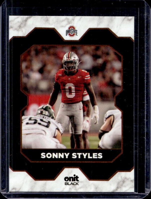 2025 Onit Athlete Ohio State Buckeyes Black Sonny Styles Orange #62/75