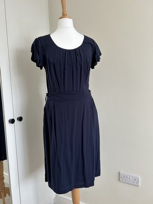NEW Bravissimo Jade Navy Blue Lined Dress Size 8 Really Curvy Knee Length 