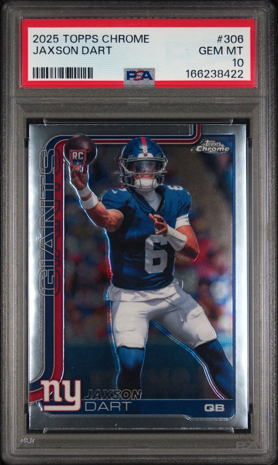 Jaxson Dart Topps Chrome #306 Base