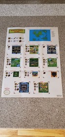 Final Fantasy II 2 ii FF - Super Nintendo SNES NES Map Insert Poster Town Guide!