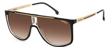Carrera Unisex Black/Gold Frame Brown Lens Sunglasses 1056/S 02M2