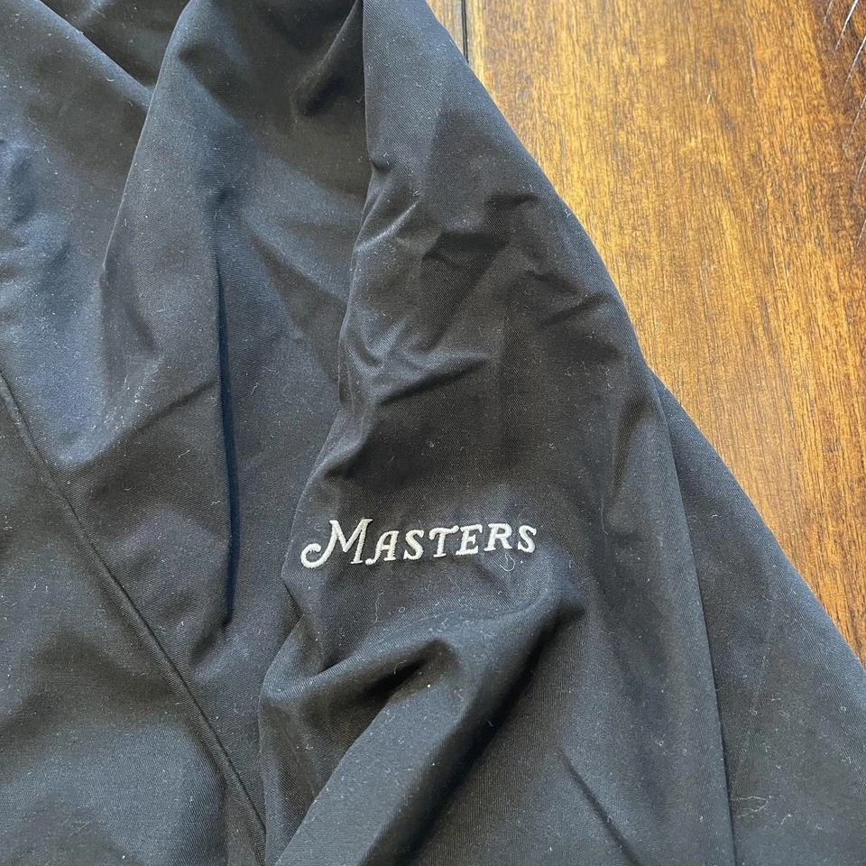 Pulôver masculino Masters Collection grande preto gola V golfe corta-vento camisa de vento - Imagem 4 de 4