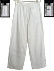 NWT! BR BANANA REPUBLIC WHITE IVORY WIDE LEG HIGH RISE PLEATED PANTS TROUSERS 8 — photo 3