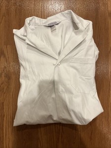 100% Cotton Unisex White Lab Coat for Researchers & University Students Size L