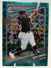 2021 Panini Donruss Optic - Eloy Jimenez #158 Teal Velocity Prizm /35
