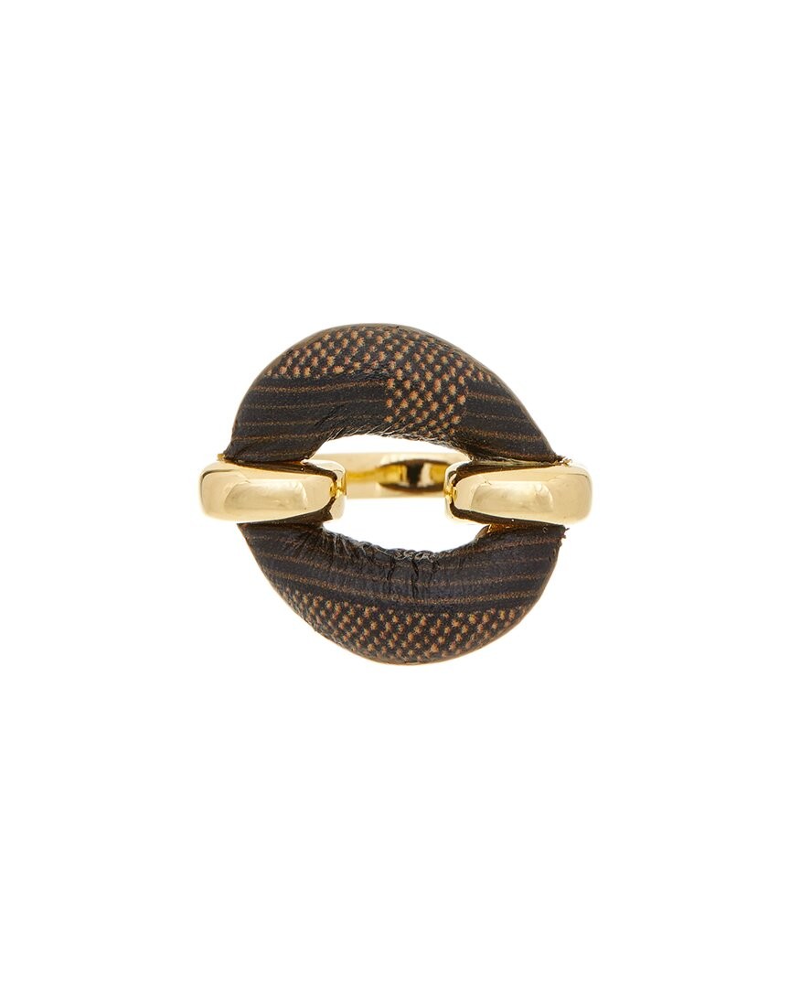 Fendi Filo Leather Ring Womens