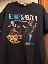 2020 BLAKE SHELTON "Encore Drive-In Nights" Concert Tour XL Shirt Black EUC