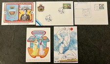 ITALIA 1992 LOTTO DI 5 CARTOLINE MAXIMUM ED INTERI POSTALI RICCIONE 92