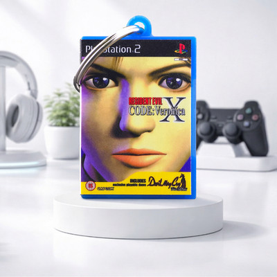 Resident Evil Code: Veronica X Mini Game Case Keychain PS2 | Schlüsselanhänger