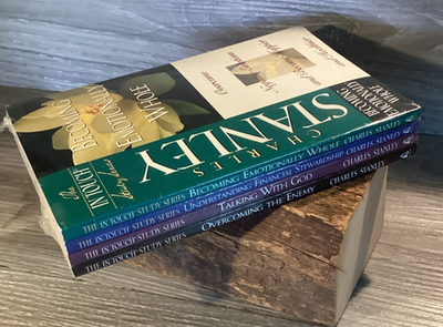 #ad Charles Stanley In Touch Study Series Book Lot of 4 Christian Bible Study New $25.57