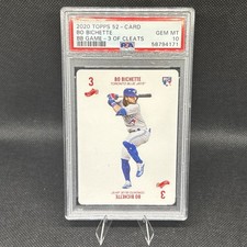 2020 Topps 52-Card Baseball Bo Bichette #3CL 3 of Cleats RC PSA 10 Gem Mint