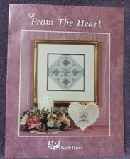FROM THE HEART cross stitch chart with EMBELL...