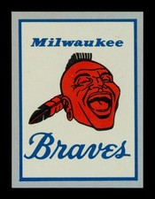 1961 Fleer Team Logo Decals Set-Break Milwaukee Braves *GMCARDS*