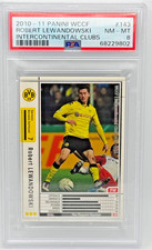 ROBERT LEWANDOWSKI - 2010 Panini WCCF #143 Rookie Card RC PSA 8 NM-MT. rookie card picture