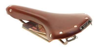 Brooks Swallow Saddle /w Care Kit Titanium Rail Hard Leather Cover
